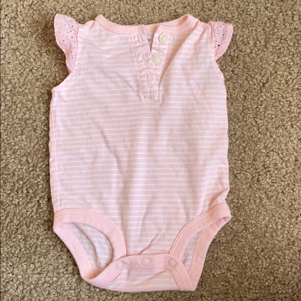 Bodysuit/ Pink & White